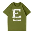thumbnail image 3 of NAMTYQX Summer Blouses for Women 2025 mit Print Breathable Lightweight Casual Short Sleeve Crewneck Graphic Loose Fit Oversized Tops for Women 2025 Army Green Size 2XL, 3 of 5