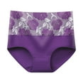 thumbnail image 2 of Inglocry Leakproof Panties,Leakproof High-Waist Tummy-Control Butt-Lifting Panties Dark Purple 2XL, 2 of 4