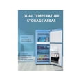 thumbnail image 2 of 3.5Cu.Ft Compact Refrigerator Mini Fridge with Freezer, Small Refrigerator with 2 Door, 7 Level Thermostat Removable Shelves for Kitchen, Dorm, Apartm, 2 of 4
