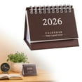 thumbnail image 2 of Small Desk Calendar 2026 - Standing Flip Mini Desktop Calendar, Use Now to Dec 2026, Mini Daily Schedule Thick Paper Twin-Wire Binding with Check List for Home Office School(3.7x3inch), 2 of 9