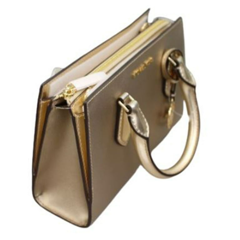 Michael Kors Womens Sheila Small Faux Saffiano Leather Satchel