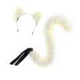 thumbnail image 1 of Conjunto de diadema y cola de gato para cosplay, ideal para fiestas, disfraces y festivales. Color D, 1 of 9