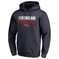 thumbnail image 2 of Men's Navy New England Patriots Iconic Collection Fade Out Pullover Hoodie, 2 of 3