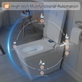thumbnail image 4 of GT Smart Toilet with Heated Seat and Night Light, Tankless Toilet, Modern One-piece Toilet with Remote Control and Automatic Cover, Standard Comfort Height Toilet, White, 4 of 13