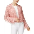 thumbnail image 2 of Mare Mare Womens Brizo Fringe Jacket Light Pink M, 2 of 2