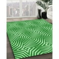 thumbnail image 2 of Ahgly Company Indoor Square Patterned Stoplight Go Green Area Rugs, 3' Square, 2 of 6