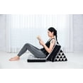 thumbnail image 2 of Leewadee - Comfortable Japanese Floor Mattress - Thai Floor Bed With Triangle Cushion - Futon Mattress - Thai Massage Mat,  Blue White, Kapok Filling, 2 of 8