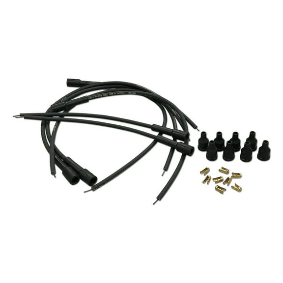 Spark Plug Wiring Set w/ Straight Boots Fits International Ford John Deere Massey Allis Chalmers Case Cockshutt Minneapolis Moline White / Oliver Tractor