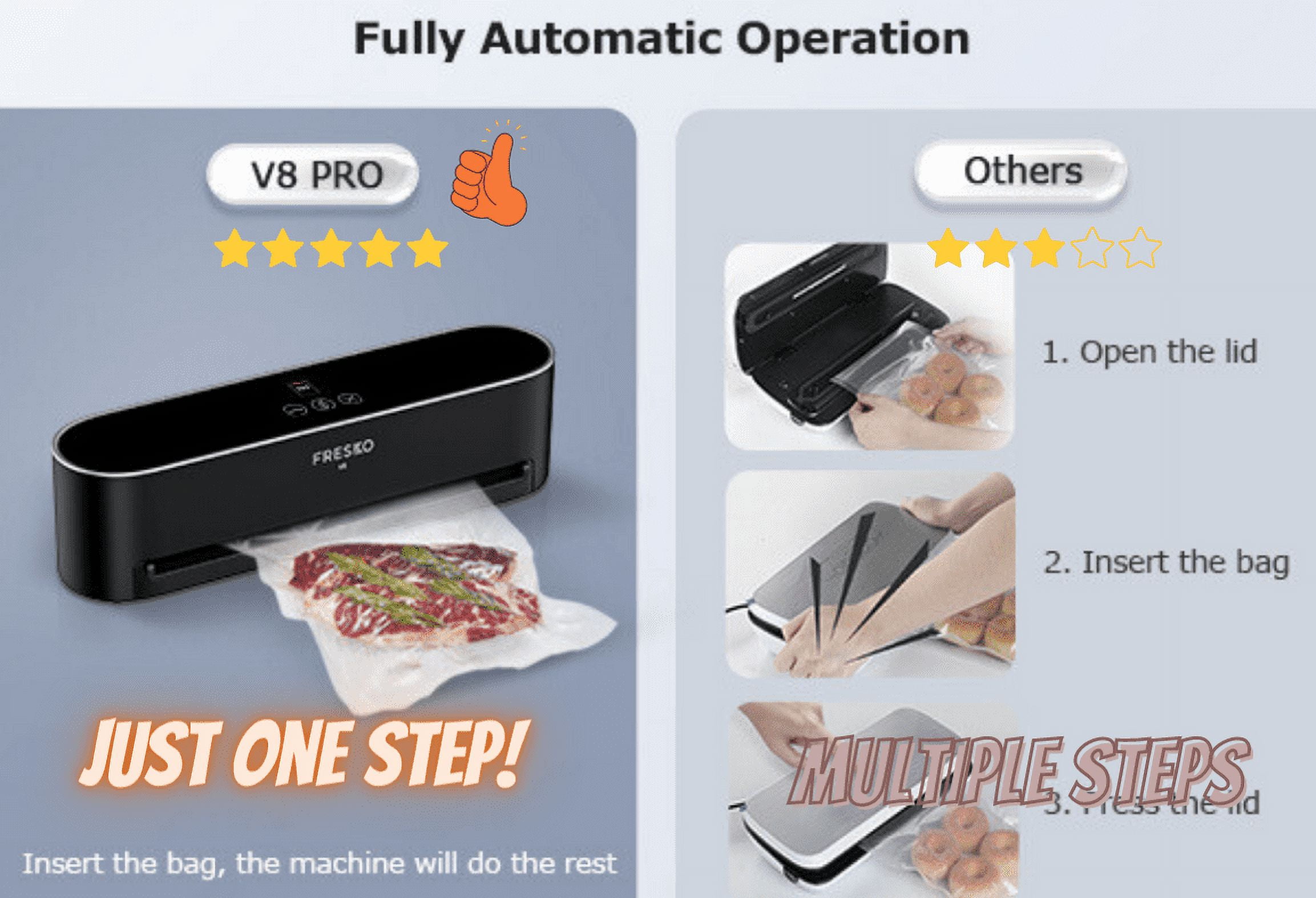 Cozy Buy Online KOIOS Vacuum Sealer Machine, 85Kpa Automatic Food