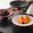 thumbnail image 3 of Modern Plastic Fruit Bowl for Kitchen Counter – Decorative Pedestal Bowl, 9.8” Wide Minimalist Fruit Tray for Home Décor, Table Decor, Entryway Key Bowl, 1Pcs, 3 of 4