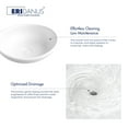 thumbnail image 4 of Eclisse Crisp White Vitreous China 16 x 13 in. Oval Bathroom Vessel Sink, 4 of 4