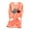 DT-Orange, variant on Women's Long Sleeve Heart Print Tunic Dress - Patterned, Casual Style, Fall & Weekend Wear,White