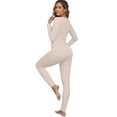thumbnail image 4 of MINTREUS Thermal Underwear for Women Long Johns with Fleece Lined, Base Layer Women Cold Weather Top Bottom, 4 of 8