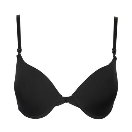 

MOREFUN Fashion Bra Spring and Summer Seamless Sexy Front Button Closure Bra Push Up Underwear Buckle Female Small Chest Underwire Bra