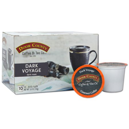 Door County Coffee Dark Voyage Coffee Dark Roast K Cups 10 Count