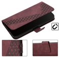thumbnail image 5 of Wallet Case for Xiaomi Redmi Note 14 Pro Plus with Card Holder, Cash Pocket, Kickstand, Magnetic Clasp & Wrist Strap, Geometric Texture Folio Cover Brown, 5 of 5