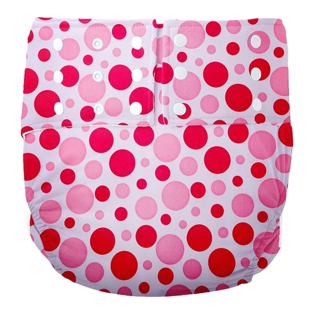 Adult Pocket Diaper for Incontinence Washable Breathable for Elderly Seniors Pink