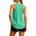 thumbnail image 2 of CAIXIA Sport Shirts for Women Sleeveless Cropped Tank Tops Crewneck Basic Undershirt Yoga Running Shirts for Women Loose Fit Racerback Breathable Tee, 2 of 7