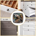 thumbnail image 6 of 4 Pcs Cabinet Handle Drawer Pulls Unique Pangolin Knobs with Screws Square Furniture Office Cabinet Knob Decoration, 6 of 7