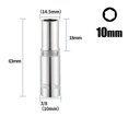 thumbnail image 1 of MYG 1PC 3/8inch Deep Socket Adapter Hex Socket Wrench Heads Ratchet Tool 8-24mm, 1 of 8