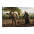 thumbnail image 1 of ARTCANVAS Potato Planters Canvas Art Print by Jean-Francois Millet - Size: 12" x 8" (0.75" Deep), 1 of 9