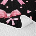 thumbnail image 5 of Erosebridal Lovely Pink Bow Quilt King,Ribbon Dot King Coverlet Set For Girls,3pcs, 5 of 7