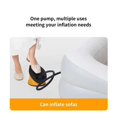 thumbnail image 4 of Outdoor Foot Pump Air Pump Motor for Pad Camping Mat Mattress Balloon Inflatable Bed Boat ,Easy to Use, 4 of 6