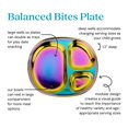 thumbnail image 2 of Platos infantiles de acero inoxidable Ahimsa Balanced Bites x4 Rainbow, 2 of 9