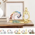 thumbnail image 3 of LCXmlly Mini Tongs Crystal Tree Ornament Standing Meditation Symbol Desktop Decor Household Accessories, 3 of 6