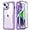 Lavender Purple, variant on iPhone 14 Case with Screen Protector,Mili-Grade Heavy Duty Protection Pass 21ft. Drop Tested Durable Slim-fit Clear Plastic Cover Protective Phone Case for Apple iPhone 14 6.1" Red