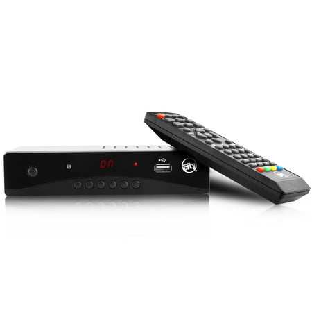 Circuit City DCB-1 ATSC HD Digital TV Converter Box with HDMI Cable Remote Control HDTV PVR TV Recording Full HD 1080p LED Time Display 2019 (Best Time Zone Converter App)