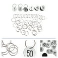 thumbnail image 3 of Milisten 50pcs Plastic Round Numbered Tags Key Tags ID Tags with Key Rings for Hotel, 3 of 5