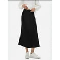 thumbnail image 4 of High Waist Satin Midi Skirt, 4 of 6