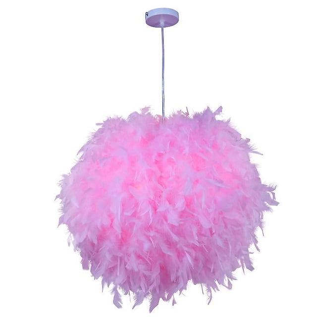 JFBUJC Feather Light Shade For Ceiling Pendant Light 30cm Fluffy Lamp Shade Lampshade Lightshade For Lamp