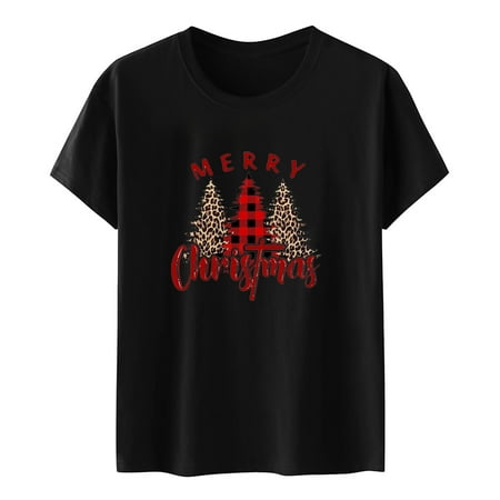 

Workout Tops for Women Flannel Shirts for Women Fashion Women Summer Half Sleeve Pullover Solid Color Casual Blouse Tops Cute Tops for Women Tops for Women Clearance Black 2XL