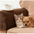 thumbnail image 3 of Garayma Armrest Covers 2pcs Stretch Fabric Anti-Slip Sofa Slipcovers Furniture Protectors Coffee, 3 of 13