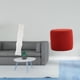 thumbnail image 2 of Pantalla De Lámpara De Pie De Papel Para Sala De Estar Y Taburete Otomano Redondo Con Reposapiés Para Oficina, Dormitorio, Habitación Infantil O Apartamento., 2 of 8