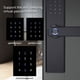 thumbnail image 3 of Cerradura de puerta con contraseña de aplicación WiFi electrónica, cerraduras de puerta bi CACAGOO  Cerradura de puerta inteligente, 3 of 7