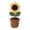 Sunflower, variant on Siruishop Hand Knitted Flower Mini Potted Handmade Kintting Flower for Valentine's Day Pink Tulips