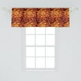 thumbnail image 2 of Ambesonne Abstract Window Valance, Floral Surreal Curves, 54" X 18", Yellow Orange Black, 2 of 3