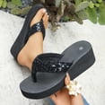 thumbnail image 6 of Wovix Women'S Slipper Open Toe Platform Walking Sandals Casual Shoes Trendy Streetwear Daily Wear Black 36, 6 of 9