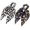 Style 6, variant on Halloween Hair Scrunchies 2 count Detachable Long Tail Bow Hair Ties Pumpkin  Bat  Design 2 in 1 Halloween Scrunchies Soft Elastic Cute Hair Accessories Bow Hair Bands for Women