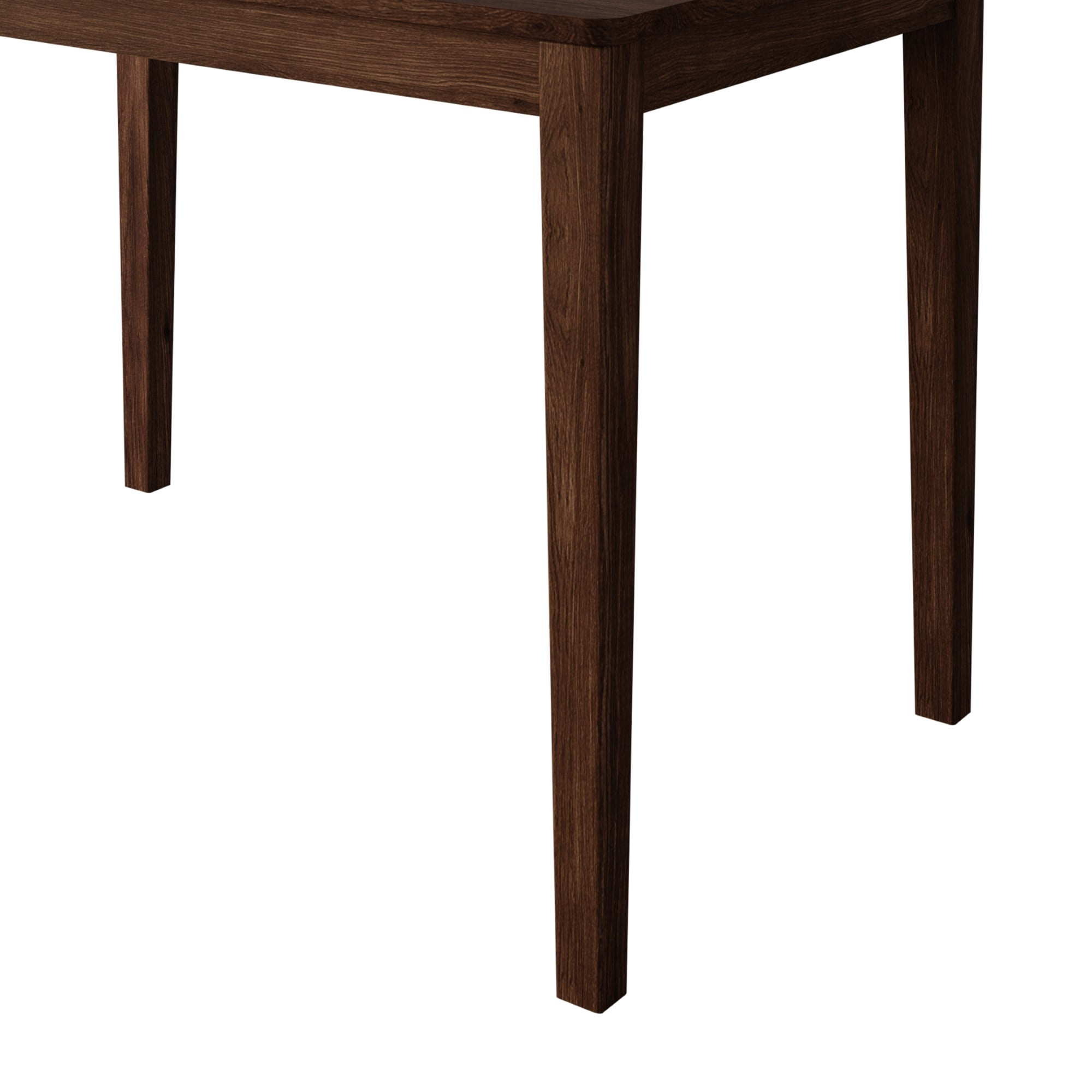 Home Design Lamar 5-Piece Dining Set, Brown/Gray, Rectangular Dining Table with X-Back Cushioned Chairs, Modern Design