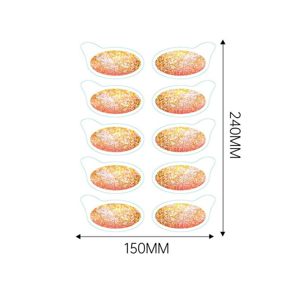 ABPWLY Home Waterproof Sweat Proof Eyeshadow Stickers Flashing High Gloss Stage Party Eye Makeup Self Adhesive No Residue Home Decor