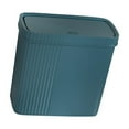 thumbnail image 3 of jicheng Slim Narrow Bathroom Trash Can Multipurpose for Apartments, Condos Waste Bin Dark Green, 3 of 9