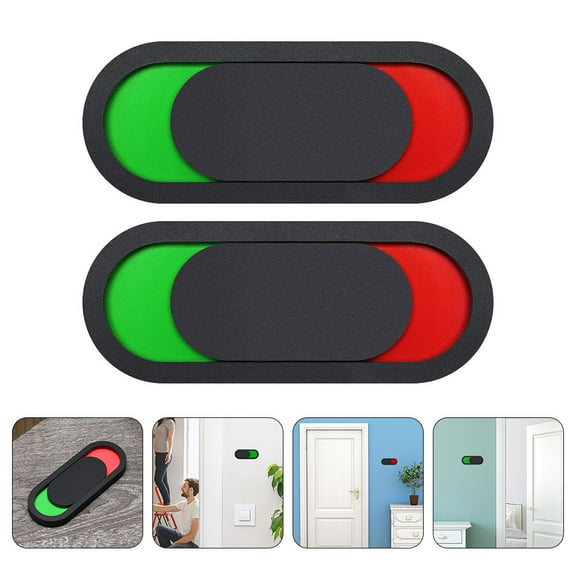 2Pcs Privacy Sign Vacant Occupied Sign Slider Indicator Door Sign for Home Office Restroom Conference