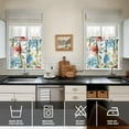 thumbnail image 4 of Vintage Blooming Curtains 24 Inch - 3 Panel Rustic Farmhouse Set with Wildflowers, Boho Chic Kitchen Window Drapes, 4 of 6
