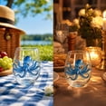 thumbnail image 5 of Handmade Sea Creature Glass Cups, Artisan-Crafted Sea Animal Drinking Glasses, Food-Safe Lead-Free Coastal Drinkware, Unique Nautical Tabletop Decor for Beach House Living Room Kitchen, Octopus, 5 of 8