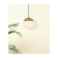 thumbnail image 2 of Living District Eclipse 8 Inch Pendant Frosted White Shade in Satin Gold, 2 of 9