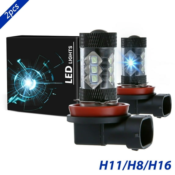 For 2006-2007 Chevrolet Monte Carlo LED Fog Light Bulbs Replacement 8000K Blue Light 2pcs